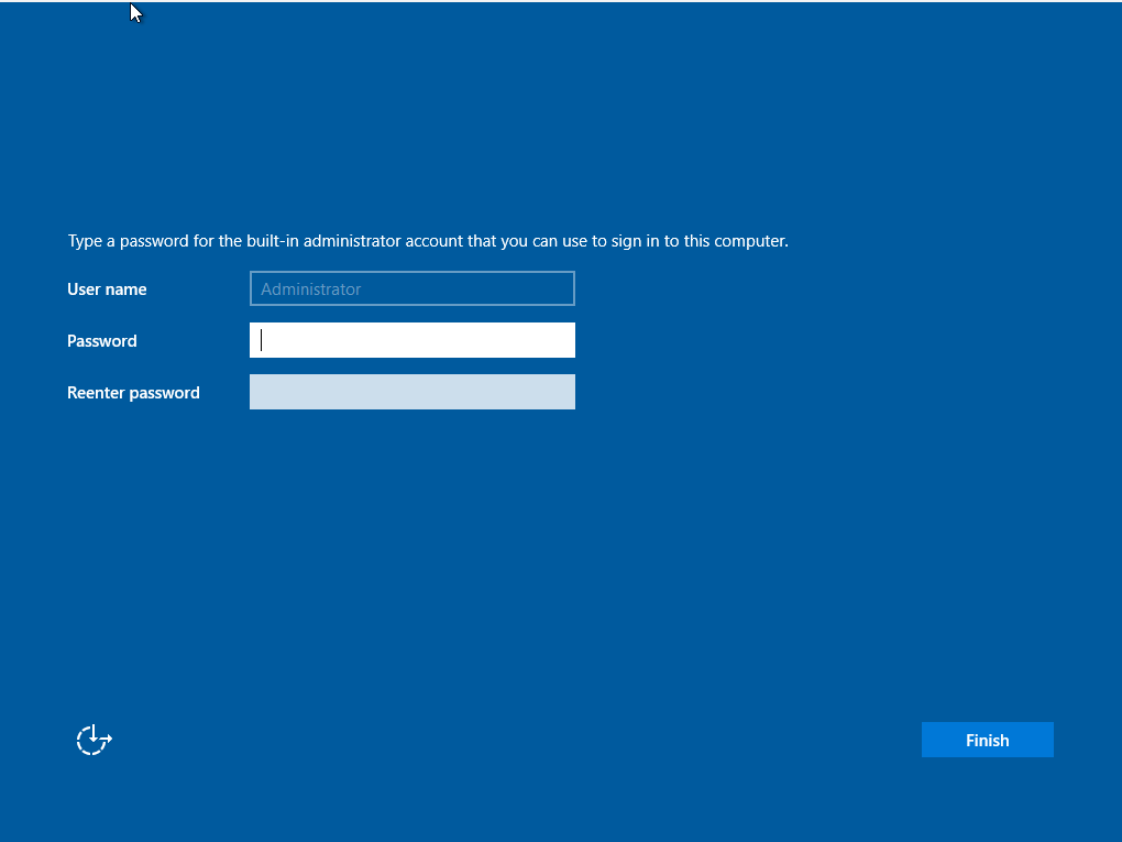 Setting the built-in administrator password